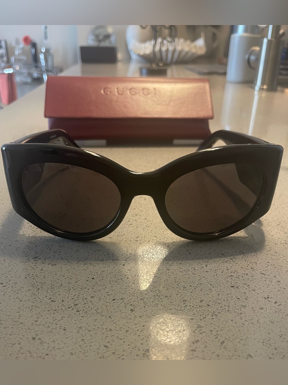 Gucci Marmont Monocolor 53MM Round Sunglasses